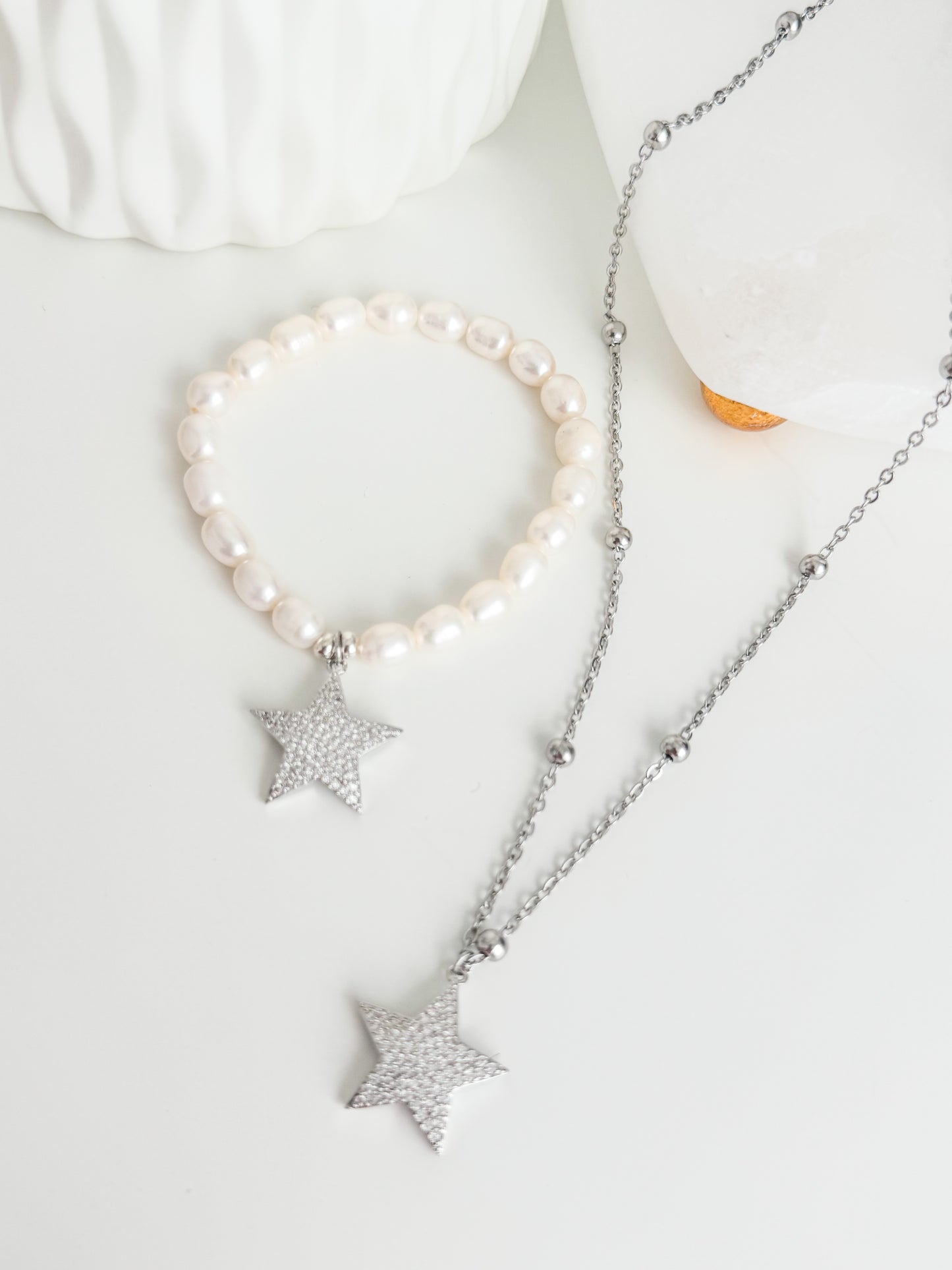 Silver star set 7”