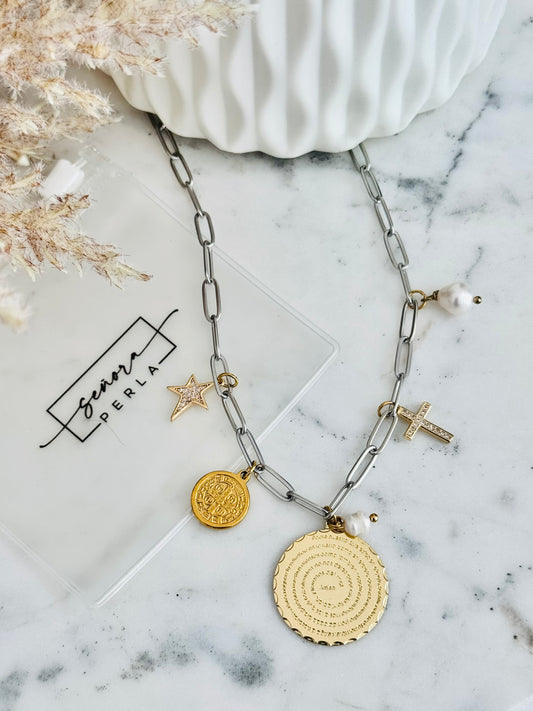 Padre Nuestro Charms Necklace