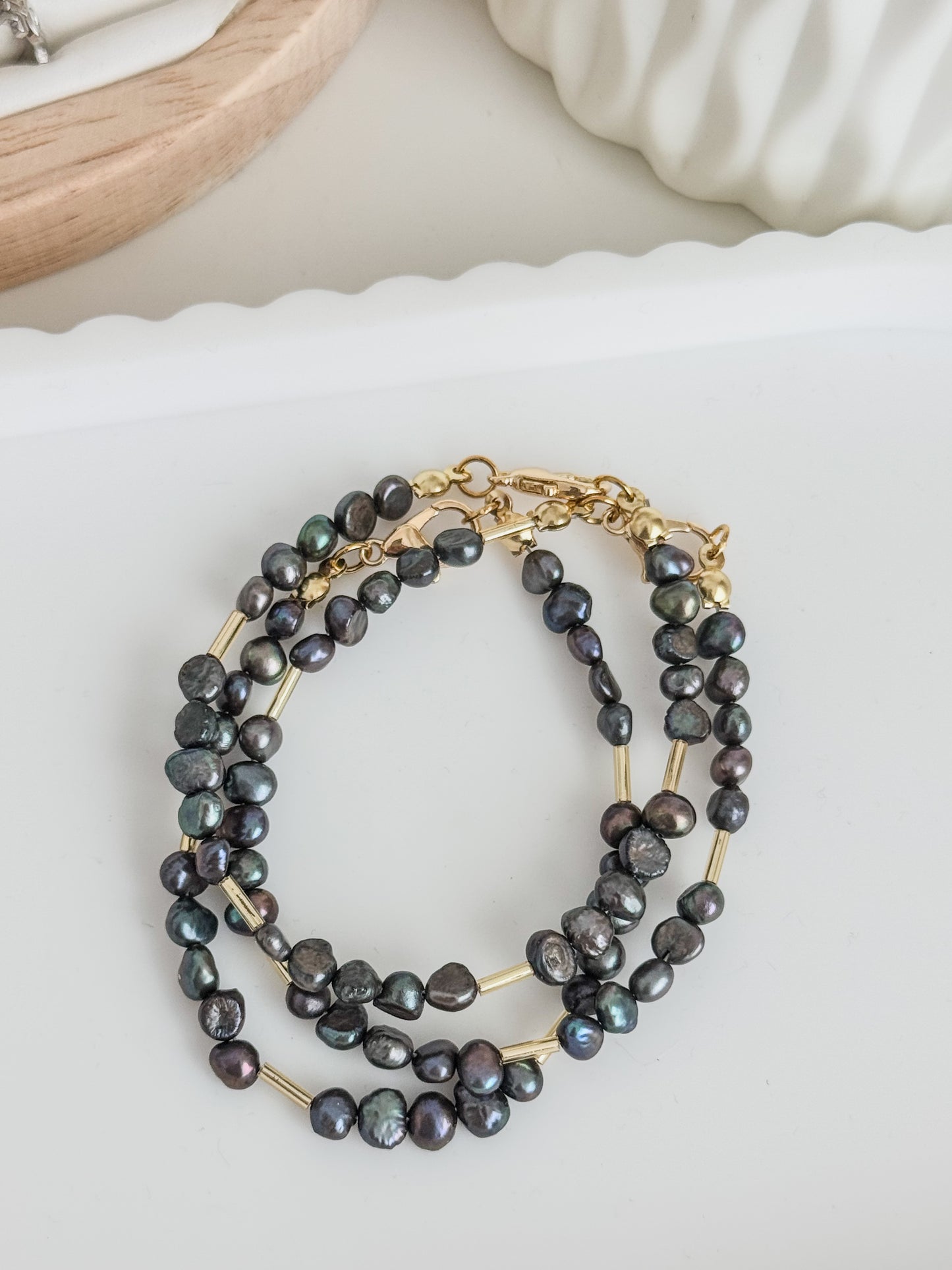Black pearl bracelet